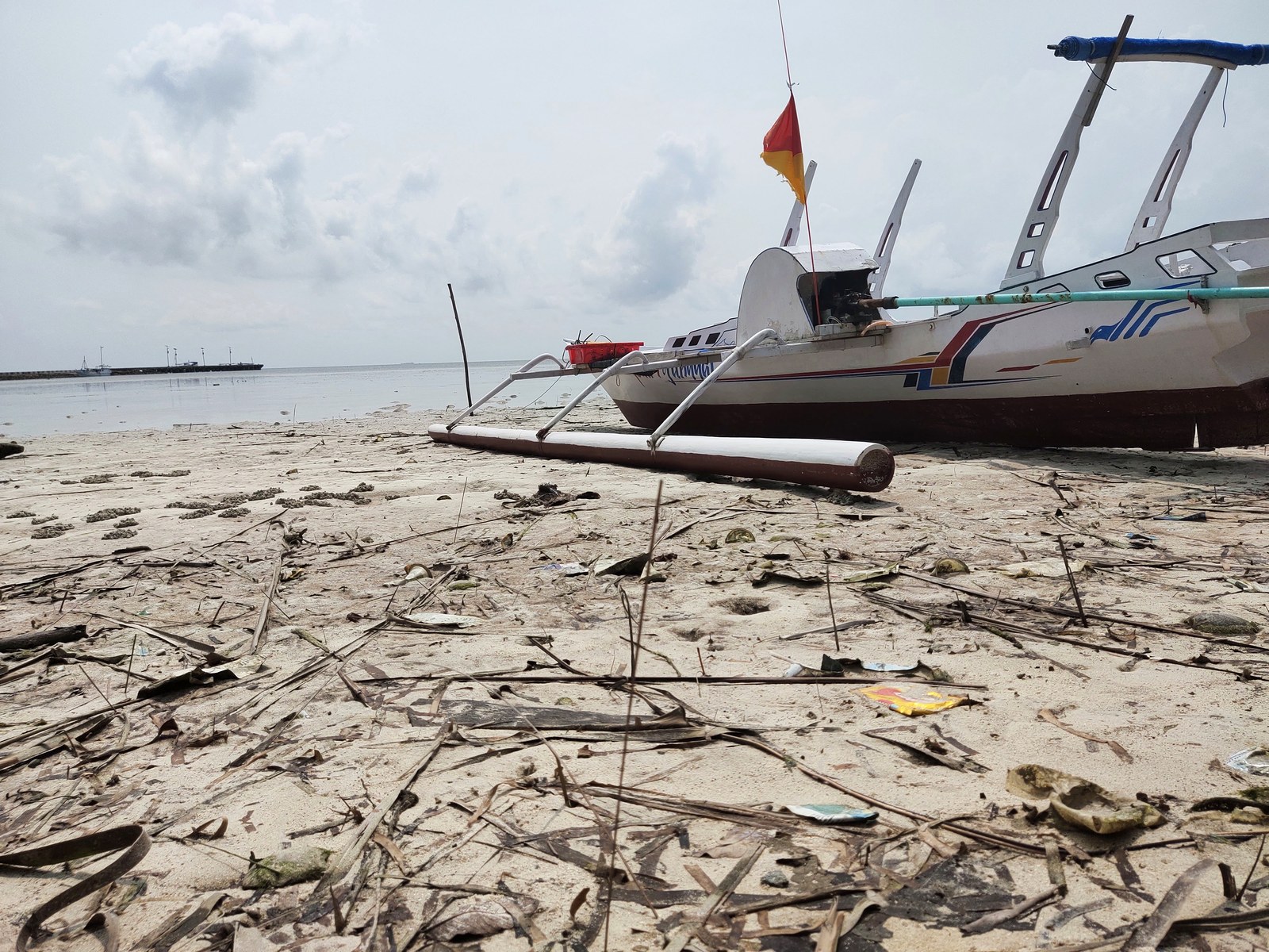Eastern Indonesia fishing vessel at landing point
